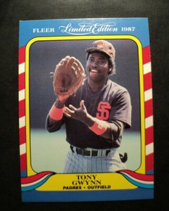 1987 Fleer Limited Edition Card Tony Gwynn #19 SD Padres EX AUCT#5582