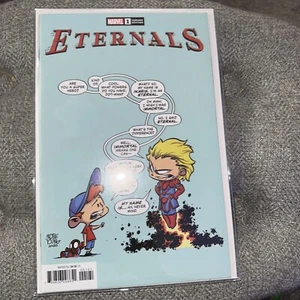 Eternals #1 (2021) 9.4 NM Marvel High Grade Skottie Young Variant Cover Comic - Picture 1 of 5