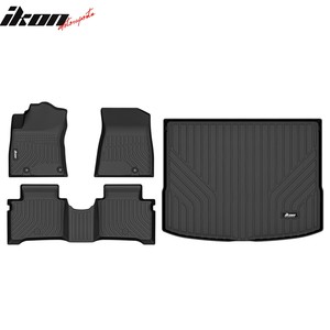 For 23-24 Kia Niro All Weather 3D Molded Floor Mats Carpet Liner + TPE Trunk Mat