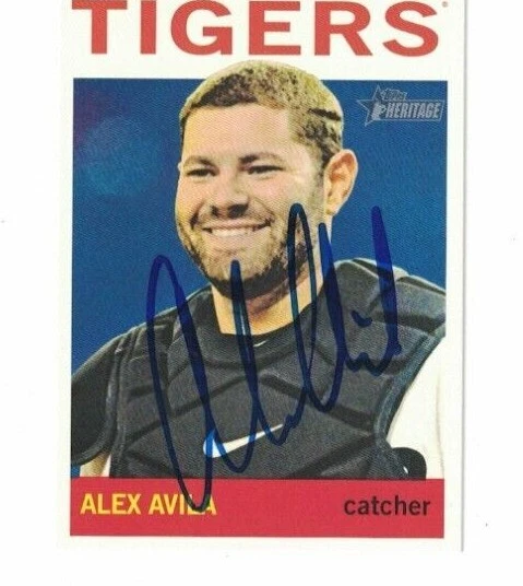ALEX AVILA SIGNED IP TOPPS HERITAGE #19 2013 DETROIT TIGERS AUTO - Image 1 of 1