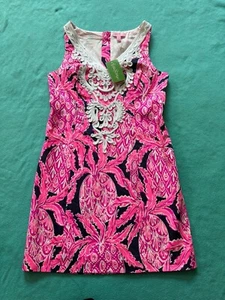 Lilly Pulitzer Women’s Gabby Shift Dress Bright Pink Size 4 NWT - Picture 1 of 9