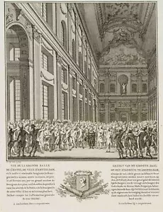 W. KOK (1761-1806), Versammlung im Amsterdamer Rathaus, KSt. Rokoko Architektur - Bild 1 von 4