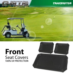New 3X Club Car Front Seat Cover Black Fit For PRE-2000 DS Golf Cart 1982-2000 - Picture 1 of 12