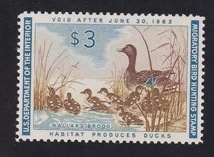 US RW28 $3 Duck Hunting Mint VF-XF OG NH SCV $95 - Picture 1 of 2