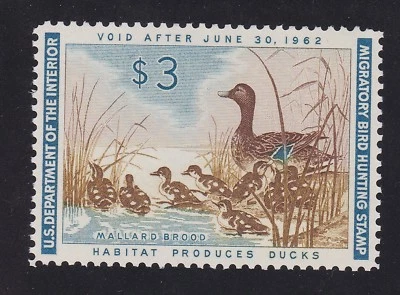 US RW28 $3 Duck Hunting Mint VF-XF OG NH SCV $95 - Image 1 of 2