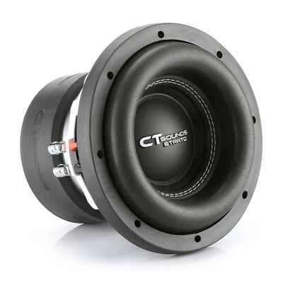 Subwoofer automotivo CT Sounds STRATO-8-D2 1200 watts potência máxima 8 polegadas - duplo 2 ohms - Imagem 1 de 4