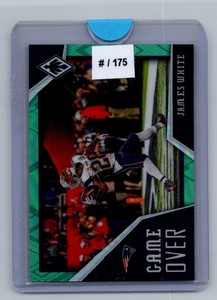 2020 Panini Phoenix Game Over James White /175 New England Patriots #16 Teal