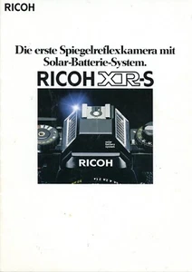 Prospekt RICOH XR-S Spiegelreflexkamera Broschüre Objektive Rikenon Y4635 - Picture 1 of 2