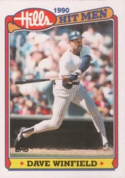1990 Topps Hills Hit Men Baseball #17 Dave Winfield New York Yankees - Image 1 of 2