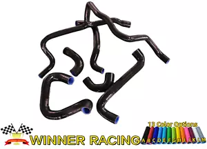 Manguera de radiador y calentador de silicona para BMW E30 M20 320i/325i con aire acondicionado 1989-1992 negro - Imagen 1 de 5
