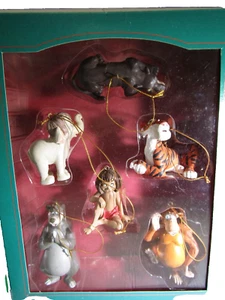 Vintage Disney Jungle Book Christmas Collection Storybook Ornament Set - Picture 1 of 11