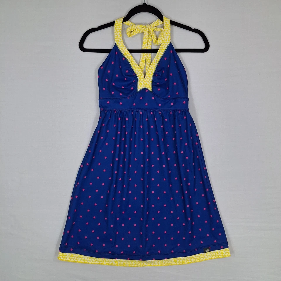 Женское купальное платье-прикрытие North Face в горошек S с бретелью через шею - Изображение 1 из 4