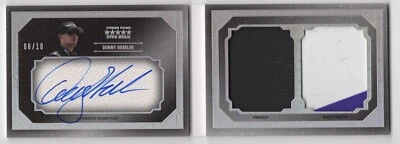 Denny Hamlin 2013 Press Pass Five Star Autograph Booklet Dual Relic Card /10 - Image 1 of 2