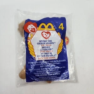 Ty Teenie Beanie Babies Spunky The Cocker Spaniel 1999 McDonald's Happy Meal #4 - Picture 1 of 3