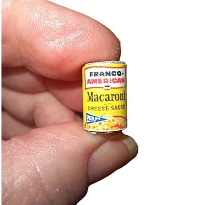 Dollhouse Miniature Vintage Franco American Macaroni And Cheese Can By... - Image 1 of 3