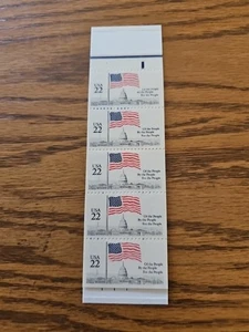 U.S. Scott #2116a US Flagge über Kapitol 22 Cent Heftscheibe mit 5 postfrischen Briefmarken - Bild 1 von 1