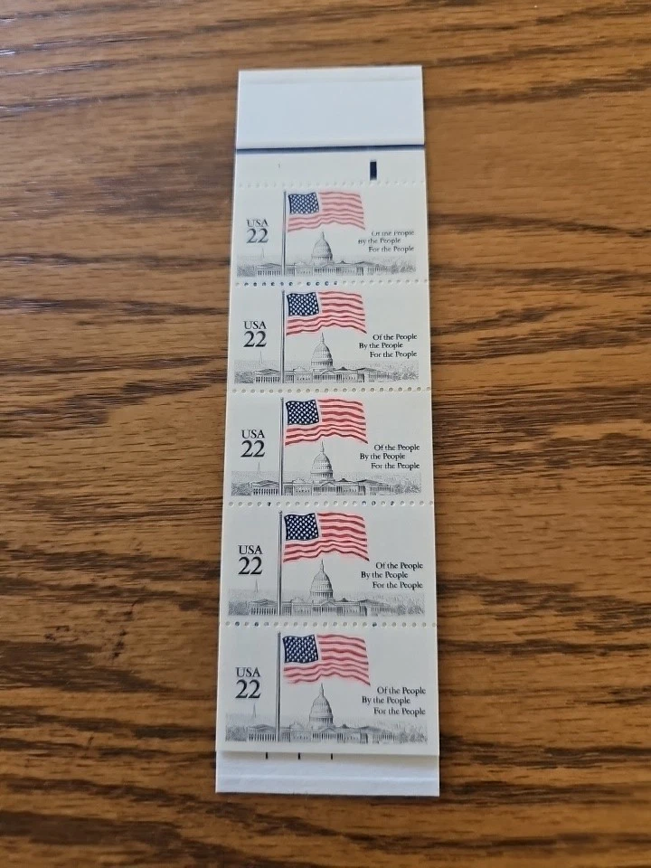 U.S. Scott #2116a US Flag Over Capitol  22 Cent Booklet Pane Of 5 MNH Stamps - Image 1 of 1