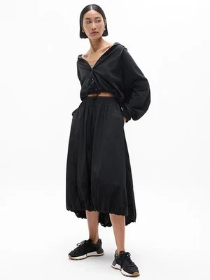 Athleta XLT XL 高贸易风长裙黑色长款轻便长裙全新带标签 — 第 1/4 张图片