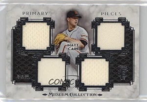 Colección Museo 2014 piezas primarias para un jugador reliquias cuádruples/99 Matt Cain - Imagen 1 de 4