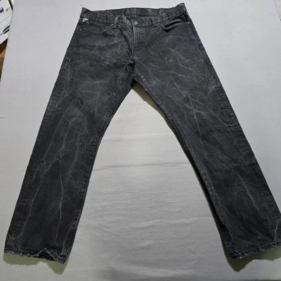 Pantalones de mezclilla para hombre DENIM & SUPPLY RALPH LAUREN rectos gris grafito talla 36x30 Foto 1 de 4