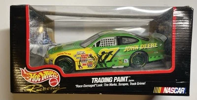 Coche de carreras vintage Hot Wheels John Deere NASCAR escala 1,24 fundido a presión #97 1990 Foto 1 de 4