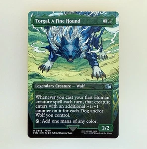 Magic the Gathering: Torgal, A Fine Hound (Borderless) Final Fantasy Regular NM - Picture 1 of 3