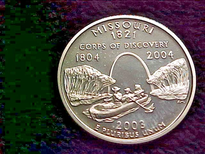 2003 S SILVER MISSOURI  STATE  QUARTER - Image 1 of 2