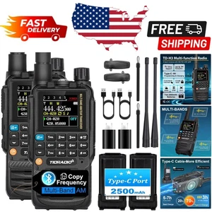 Radio palmari GMRS 2500mAh - Programmazione Bluetooth e funzioni di allarme di emergenza - Foto 1 di 9