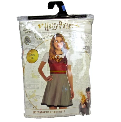 NEW Harry Potter Costume Gryffindor One Piece Dress Adult Women L XL up to Sz 16 - Image 1 of 4