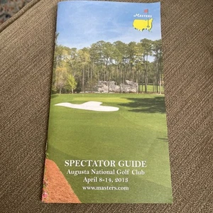 2013 Masters Spectator Guide Augusta National Golf Club Adam Scott Won EX - Picture 1 of 2