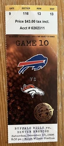 17.12.05 BRONCOS/BILLS TICKET STUB - Bild 1 von 1