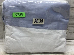 Hotel Collection Glint King Bedskirt Blue 16 inch Skirt Drop New - Picture 1 of 4