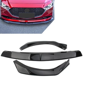 Frontstoßstangen Lippensplitter Diffusor Spoiler für Mazda 3 Axela 20-22 Schwarz - Bild 1 von 9