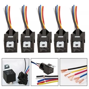 For Security Systems 5Pcs Relay With Harness For Various Automotive Applications - Picture 1 of 12