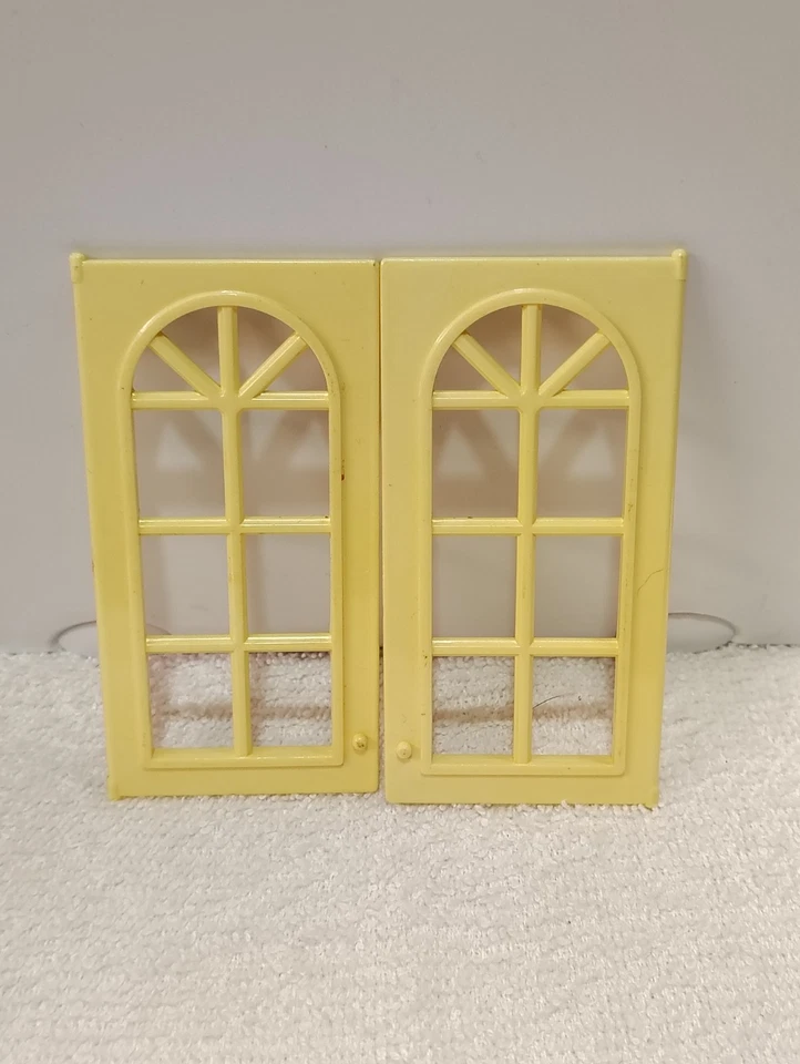 Vintage Barbie Happy Family Grandmas Kitchen Pink Fold Up  Cabinet Doors Only - Image 1 of 1