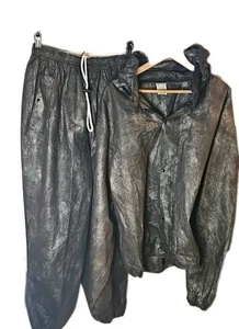 Frogg Toggs Men's Black Rain Jacket/Pants XL Motorcycle, Hunting, Fishing - Picture 1 of 7