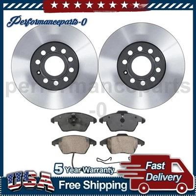 Juego de pastillas de freno de disco delanteras rotor de freno de disco para Audi A3 2010-2013 Foto 1 de 4