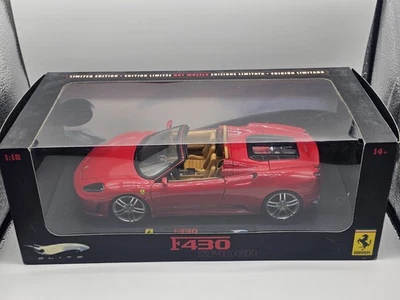 Ferrari F430 Spider Rosso 1:18 Hotwheels Elite In Box - Immagine 1 di 4