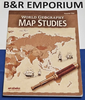Abeka 9th Grade World Geography Map Studies Teacher Key 2021 Educational Venture - Image 1 of 4