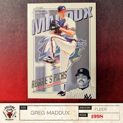 Fleer Sports Illustrated 1998 - Reggie's Picks Greg Maddux (HOF) #5RP Foto 1 de 4