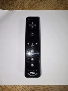 Offizieller Nintendo Wiimote Motion Plus Controller Schwarz RVL-036 Wii Remote OEM - Bild 1 von 2