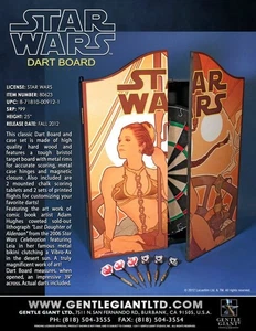 GENTLE GIGANTE STAR WARS DELUXE DART BOARD JABBA'S SLAVE LEIA 2012 NUEVO SELLADO *EE. UU.* - Imagen 1 de 6