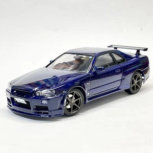 Aoshima 1/24 Nissan Skyline GT-R R34 Built & Painted bty8796y - Picture 1 of 2