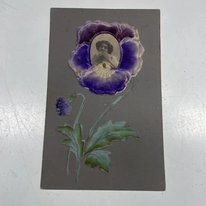 VINTAGE Photo Postcard Letter Card WW1 Junk Beauty Love Correspondence Portrait - Picture 1 of 2