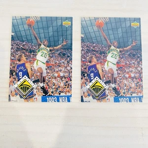 Paquete de cartas coleccionables Gary Payton X2 #441 Seattle SuperSonics Upper Deck 1993 NBA - Imagen 1 de 5