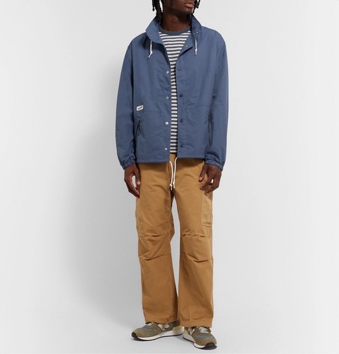 Nanamica Giacca Coach Shell Blu Medium Nuova senza etichette