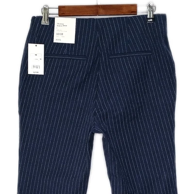 $29 A New Day womens skinny ankle pants size 10 stretch navy striped high rise - Image 1 of 4