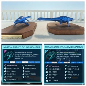 ARK ASCENDED PVE OFFICIAL PAIR BABY MOSA AZURE #187 NEW TOP STATUS PC/XBOX/PS5 - Picture 1 of 3