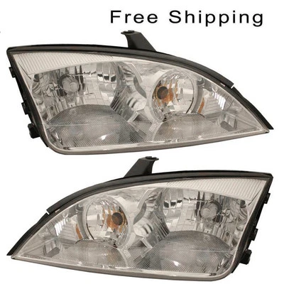 Juego de 2 pares de faros halógenos laterales derecho y derecho para Ford Focus 2005-2007 Foto 1 de 4