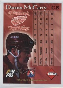 1995-96 Collector's Edge Ice Crucible Blank Front Darren McCarty #C19